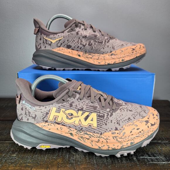 NEW Hoka One One Speedgoat 6 GTX Low Womens Size 9.5B Running Shoe Hiking Quartz - Picture 1 of 12